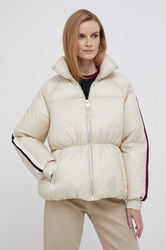 Tommy Hilfiger Geaca De Puf Femei, Culoarea Bej, De Iarna Dama