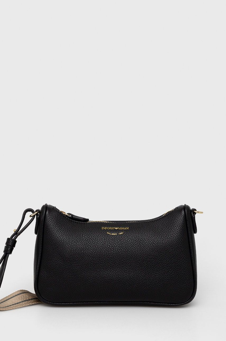 Emporio Armani Poseta Culoarea Negru Dama, Imitatie De Piele