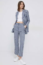 Pepe Jeans Top Piera N Femei, Culoarea Alb Dama, Cu Elastan