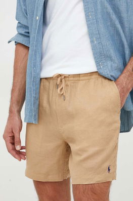 Polo Ralph Lauren Pantaloni Scurti Din In Culoarea Maro Bărbaţi
