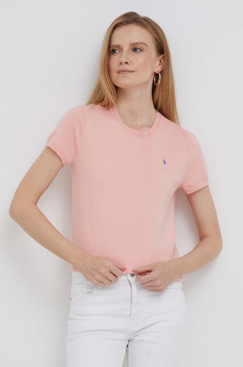 Polo Ralph Lauren Tricou Femei, Culoarea Roz Dama