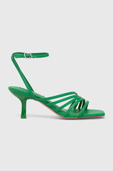 Steve Madden Sandale Aglow Culoarea Verde, SM11001952 Dama, Imitatie De Piele, Toc Subtire