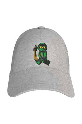 Lego șapcă Din Bumbac Pentru Copii X Ninjago Culoarea Gri, Cu Imprimeu, Model Print