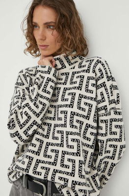 Day Birger Et Mikkelsen Pulover Femei, Culoarea Bej, Cu Guler Dama