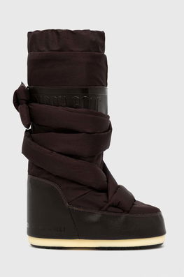 Moon Boot Cizme De Iarna Icon Mega Lace Culoarea Maro Dama, Sintetic