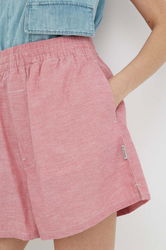 Star Raw Pantaloni Scurți Din Amestec De In Melanj, High Waist G-Star Raw Dama Roz, Panza