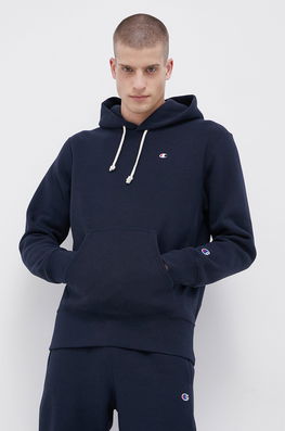 Champion Bluză 216496 Bărbați, Culoarea Albastru Marin, Material Neted Bărbaţi Bleumarin