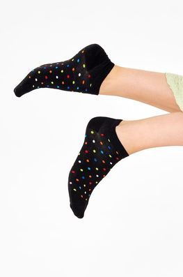 Happy Socks șosete Scurte Femei, Culoarea Negru Dama