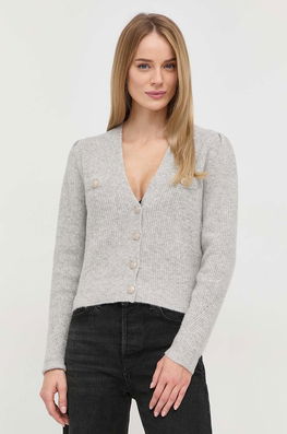 Morgan Cardigan Din Amestec De Lana Femei, Culoarea Gri Dama, Cu Un Amestec De Lana, Model Melanj