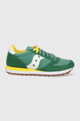 Saucony Sneakers Jazz Culoarea Verde Bărbaţi, Piele Intoarsa
