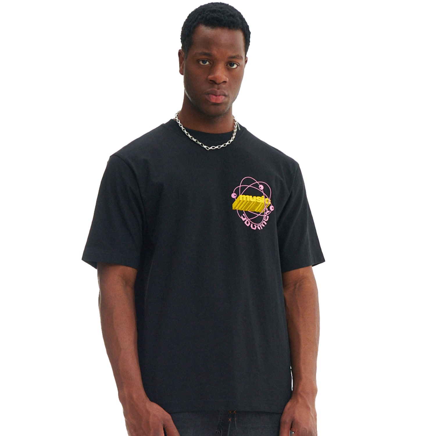 Cropp - Tricou cu imprimeu - Negru