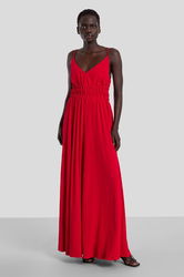 Rochie Culoarea Rosu, Maxi, Evazati Ivy Oak Dama, Tricotaj, Cocktail