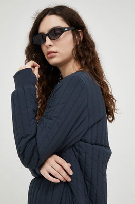Rains Geaca 18330 Liner Jacket Culoarea Albastru Marin, De Tranzitie Dama Bleumarin