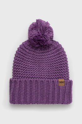 Helly Hansen Caciula Calgary Chunky Culoarea Violet, Din Tricot Gros Dama