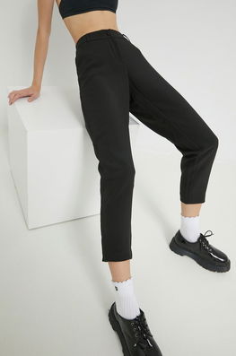 Only Pantaloni Femei, Culoarea Negru, Drept, Medium Waist Dama, Panza