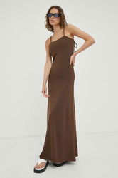 By Malene Birger Rochie Culoarea Maro, Maxi, Mulata Dama, Tricotaj, Casual