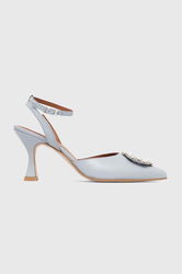 Alohas Stilettos De Piele Cinderella Cu Toc Deschis, S00305.583 Dama Albastru, Toc Subtire