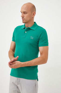 United Colors Of Benetton Polo De Bumbac Culoarea Verde, Neted Bărbaţi