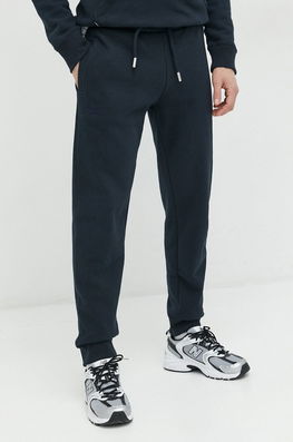 Superdry Pantaloni De Trening Culoarea Albastru Marin, Neted Bărbaţi Bleumarin, Tricotaj