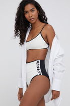 Stella McCartney Lingerie Sutien De Baie Culoarea Crem, Cupa Moale Dama Bej, Munte