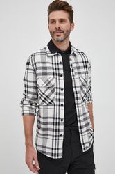 Drykorn Camasa Din Amestec De In Barbati, Culoarea Bej, Cu Guler Clasic, Regular Bărbaţi, Cu Un Amestec De In, Casual, Model Grila