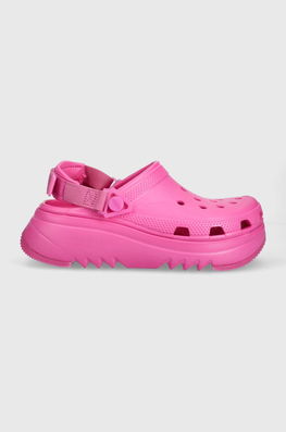 Crocs Papuci Classic Hiker Xscape Clog Femei, Culoarea Roz, Cu Platforma, 208365 Dama, Sintetic
