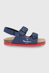 Pepe Jeans Sandale Copii Culoarea Albastru Marin Bleumarin, Imitatie De Piele