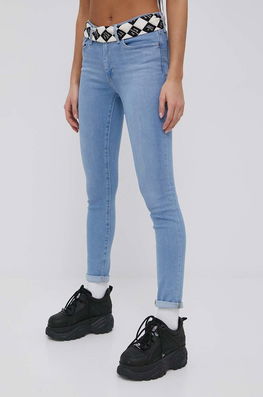 Levi's Jeansi 711 Femei , Medium Waist Dama Albastru