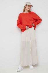 Sisley Fusta Culoarea Bej, Maxi, Evazati Dama, Panza, Casual