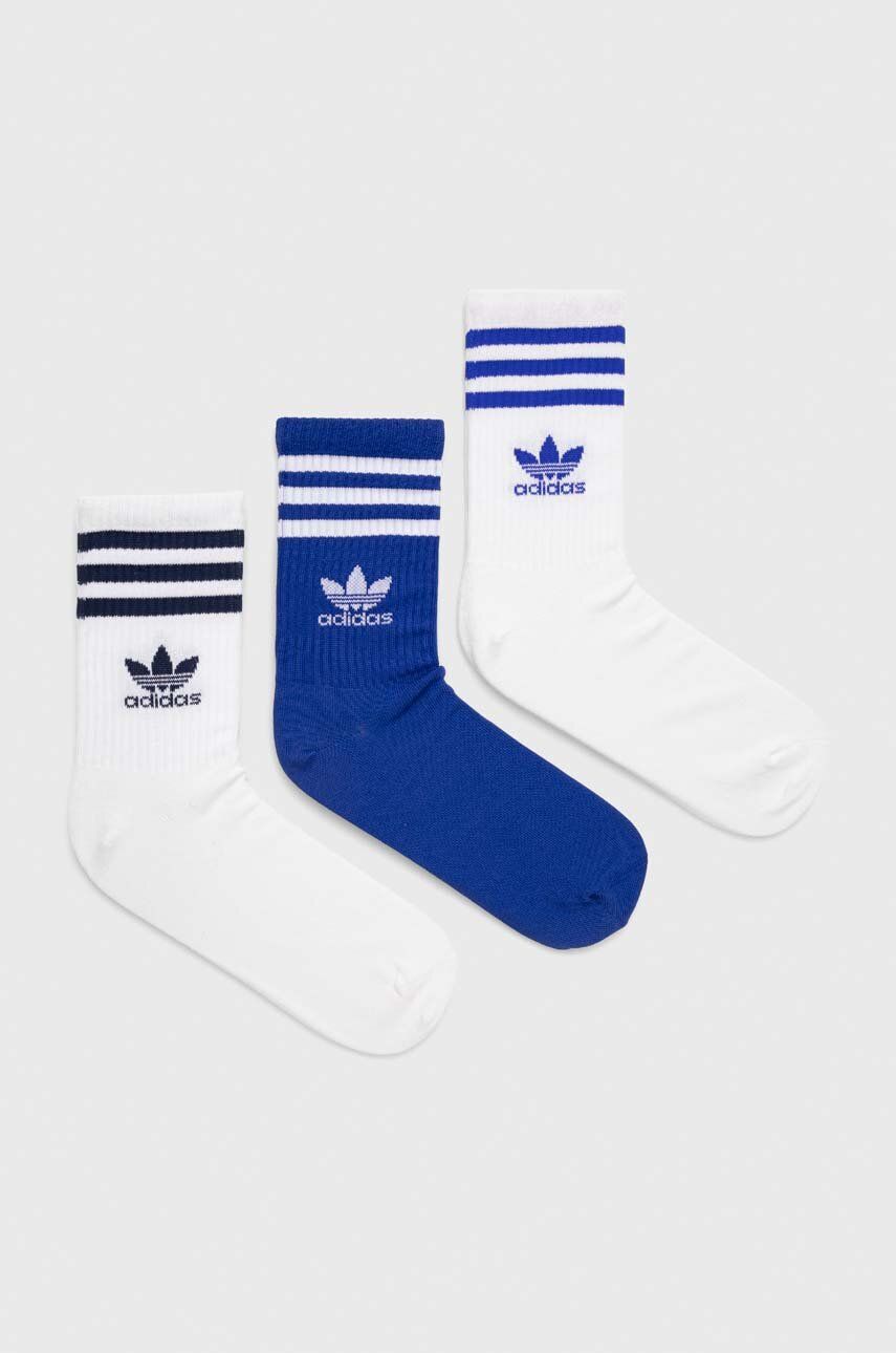 Pack Culoarea Alb Adidas Originals Dama, Sosete Lungi, Model Print