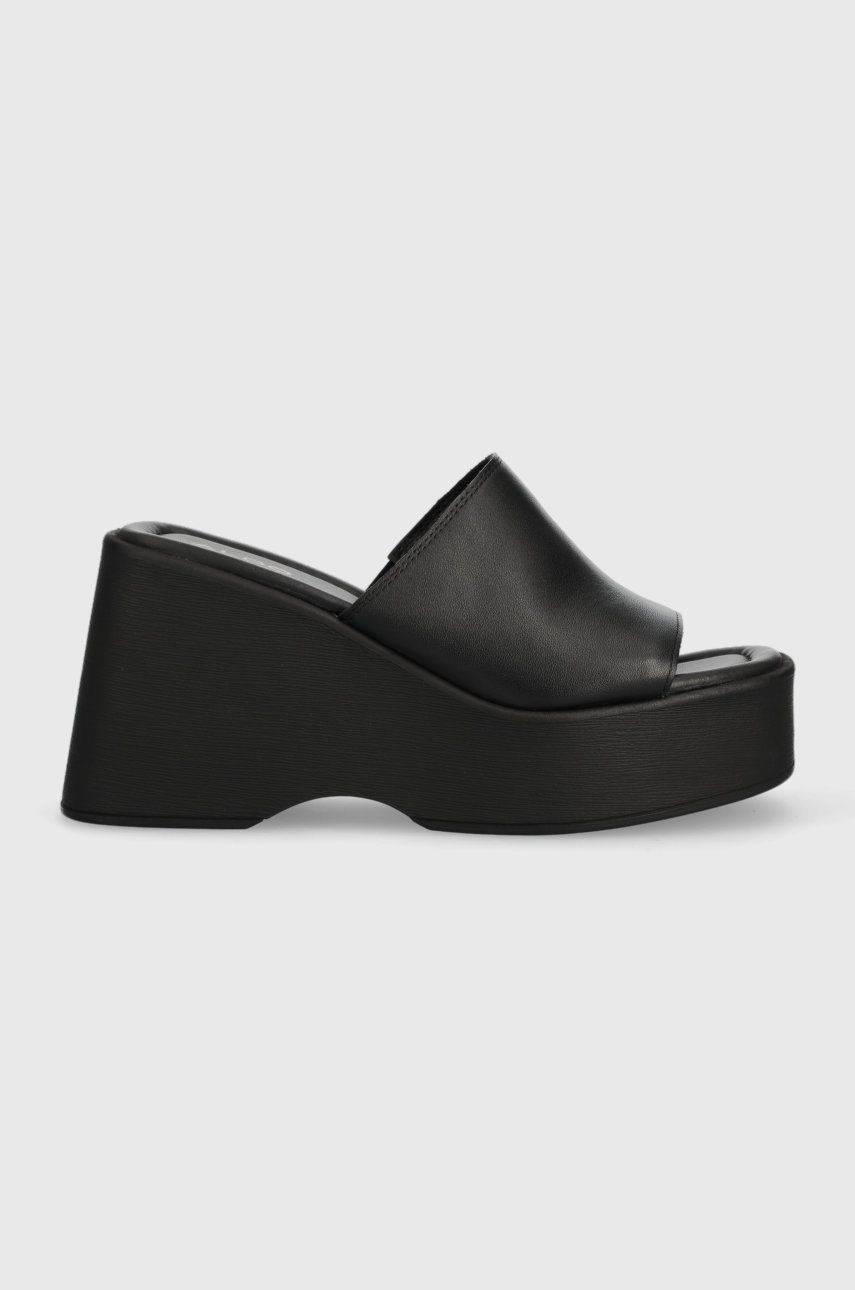 Aldo Slapi De Piele Betta Femei, Culoarea Negru, Toc Pana, 13542775.BETTA Dama, Toc Coturn