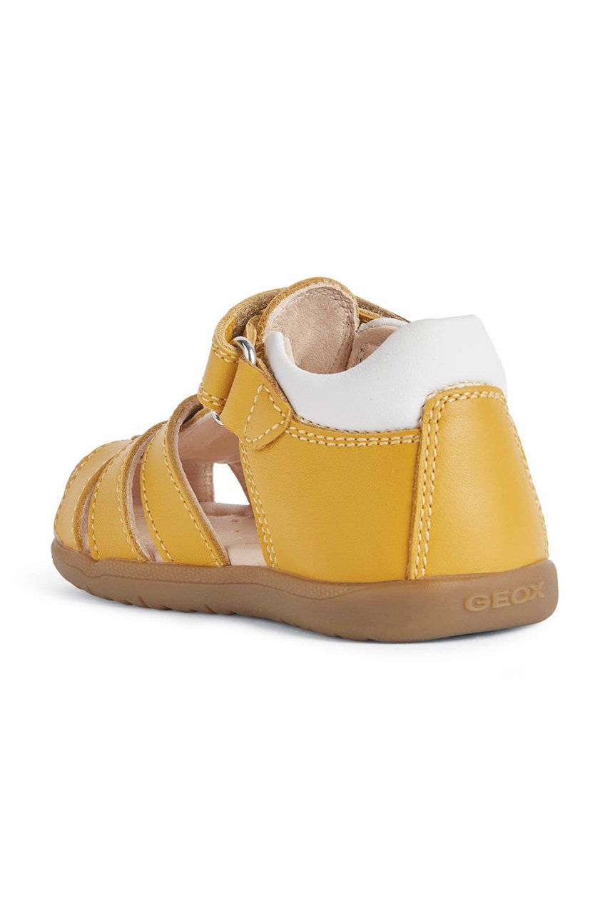 Geox Sandale Din Piele Pentru Copii Culoarea Galben iconly.ro