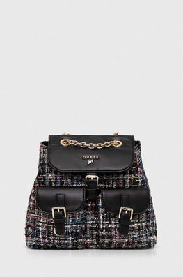 Guess Ghiozdan Copii Culoarea Negru, Mic, Modelator, Imitatie De Piele