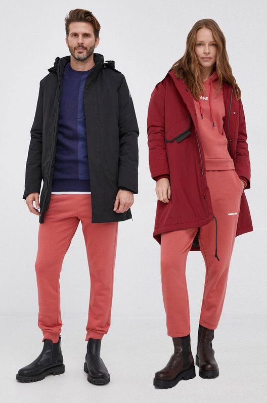 Save The Duck Pantaloni Culoarea Roz, Neted Dama, Tricotaj
