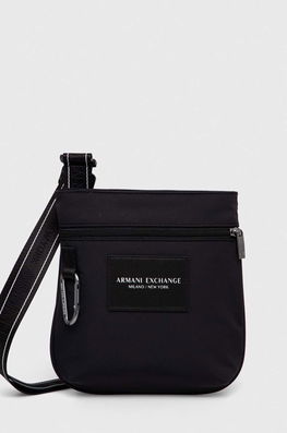 Armani Exchange Borseta Culoarea Negru Bărbaţi, Textil
