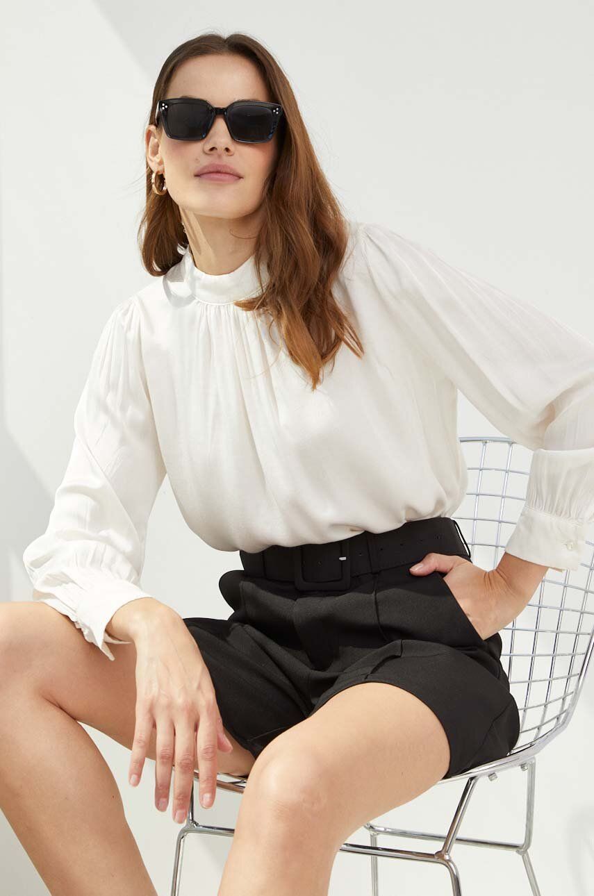 Answear Lab Bluza Femei, Culoarea Bej, Neted Dama, Casual