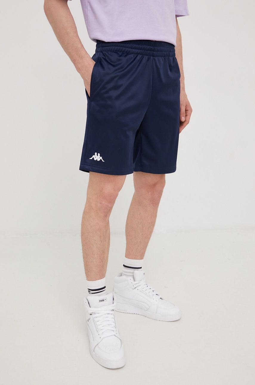 Kappa Pantaloni Scurti Barbati, Culoarea Albastru Marin Bărbaţi Bleumarin, Tricotaj