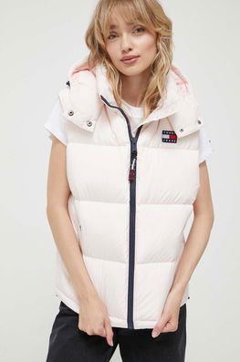 Tommy Jeans Vesta Femei, Culoarea Roz, De Iarna Dama