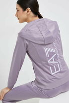EA7 Emporio Armani Trening Femei, Culoarea Violet Dama, Tricotaj, Model Print