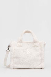 Calvin Klein Jeans Poseta Fete Culoarea Alb
