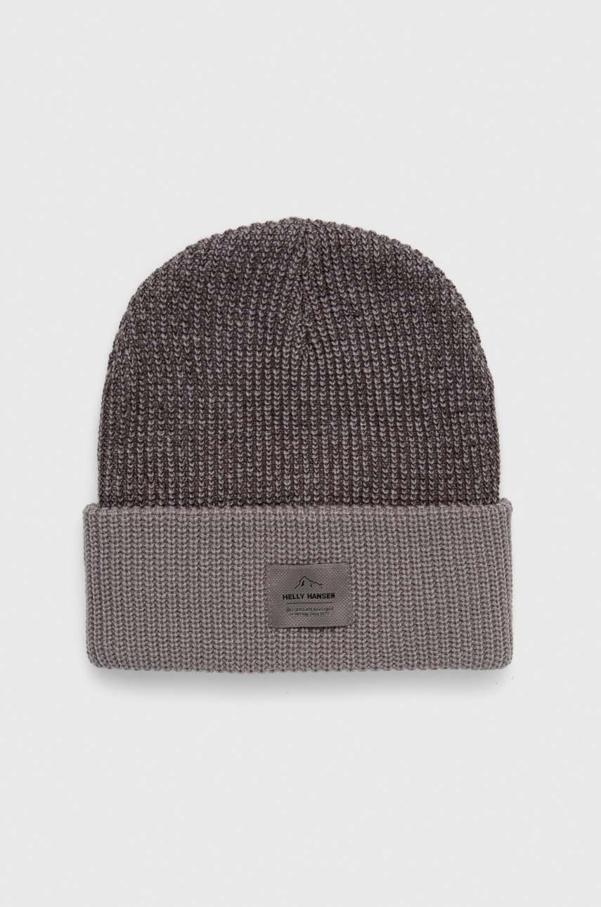 Helly Hansen Caciula Culoarea Gri, Din Tricot Gros
