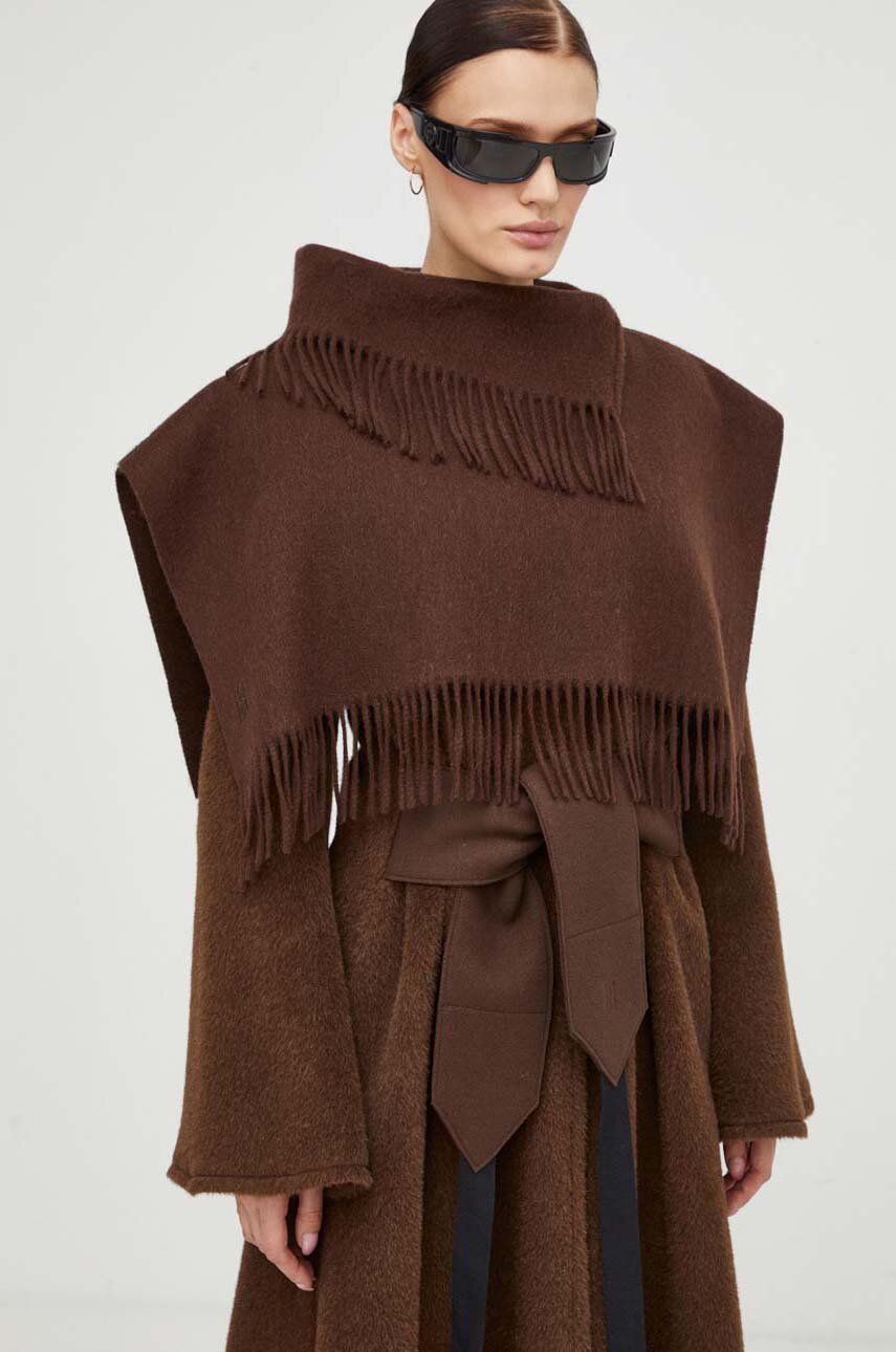 By Malene Birger Fular De Lana Culoarea Maro, Neted