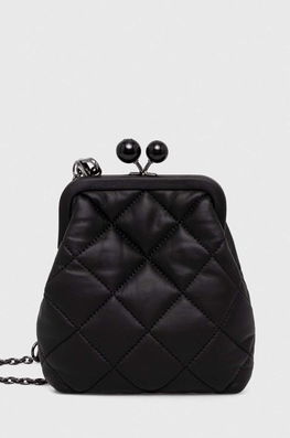Weekend Max Mara Poseta Piele Culoarea Negru