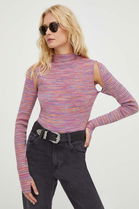 Levi's Pulover Femei, Culoarea Violet, Light, Cu Turtleneck