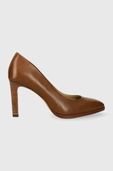 Lauren Ralph Lauren Stilettos De Piele Camila Culoarea Maro, 802882356002
