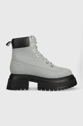 Timberland Bocanci Timberland Sky 6In LaceUp Femei, Culoarea Gri, Cu Platforma, Izolare Usoara, TB0A42AWEA31