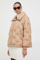 Guess Geaca Femei, Culoarea Bej, De Iarna, Oversize