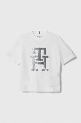 Tommy Hilfiger Tricou De Bumbac Pentru Copii Culoarea Alb