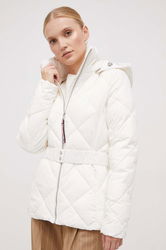 Tommy Hilfiger Geaca Femei, Culoarea Alb, De Iarna
