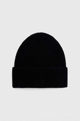 Answear Lab Caciula De Lana Culoarea Negru, De Lana, Din Tricot Gros